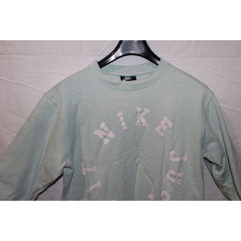 Nike Just Do It Crewneck Sweatshirt Mint Green Size Large Pullover - Picture 6 of 8
